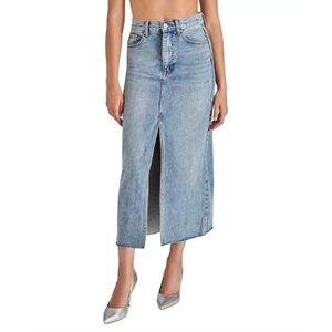 Steve Madden Denim Split Hem Skirt